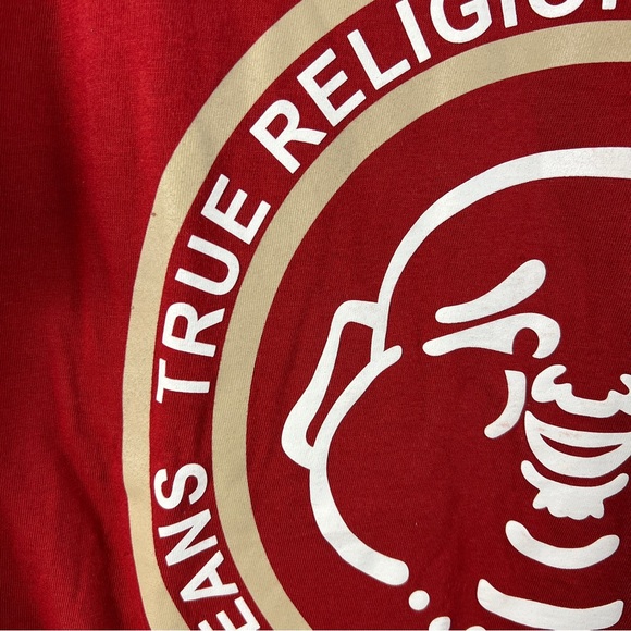 True Religion Buddha Puff Print Crew Tee (Online Exclusive) Style# 108011 - sz L - Picture 6 of 14